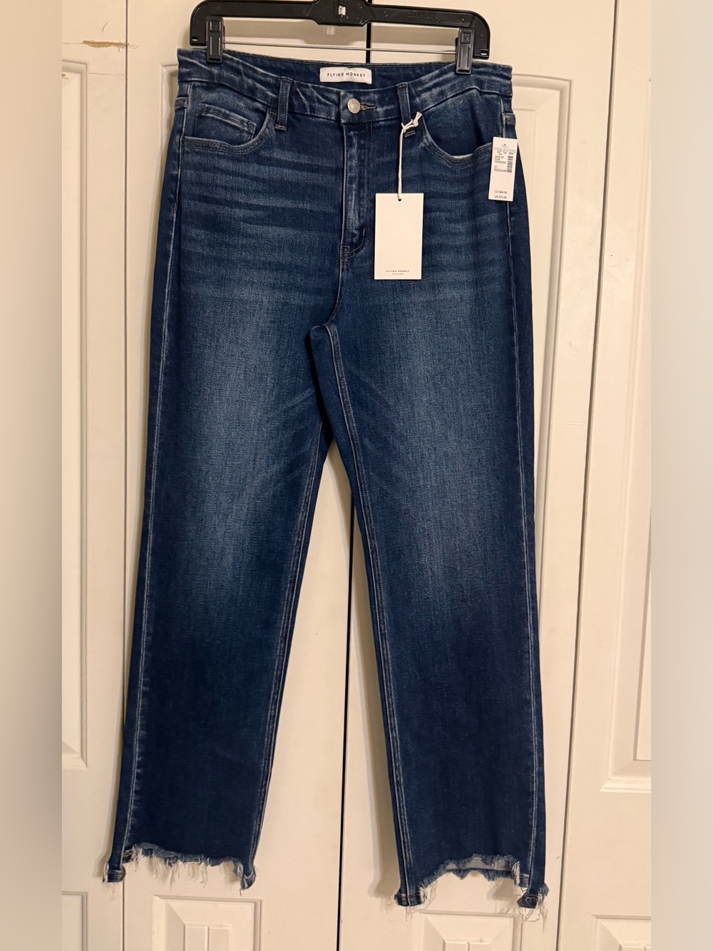 Flying Monkey Straight-Leg Jeans in Dark Indigo